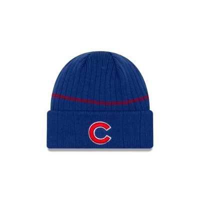 Blue Chicago Cubs Hat - New Era MLB Sport Knit Beanie USA5697083